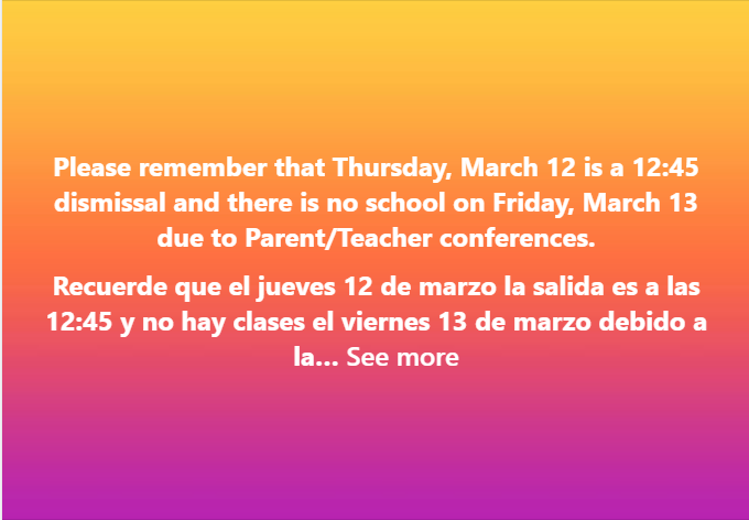 Parent Teacher Conferences this week Featured Photo