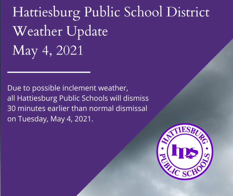 Hattiesburg Public Schools Closing Early Due to Possible Severe Weather Featured Photo