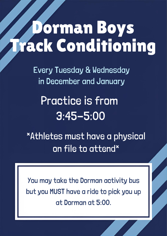 Dorman Boys Track Conditioning