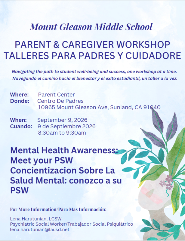 Mental Health Awareness flyer