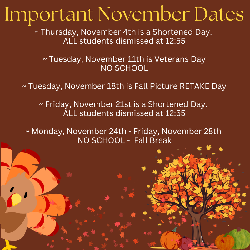Important November Dates