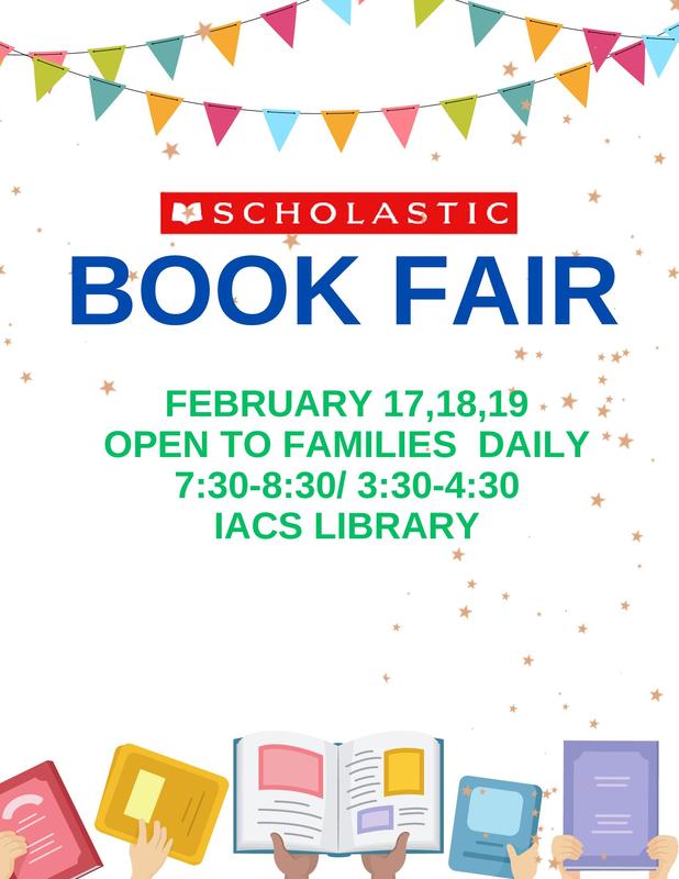 The week of February 17th-19th is the Scholastic Book Fair. The fair is open before and after school each day.