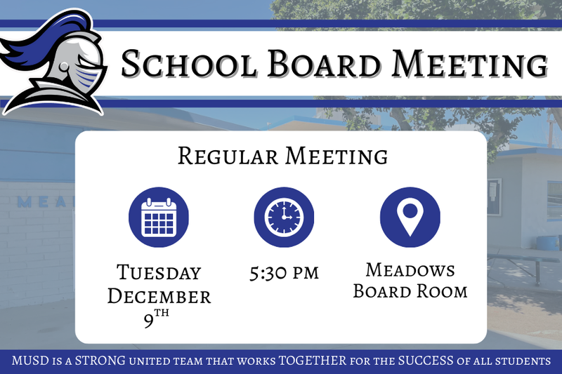 December 9th Board Meeting