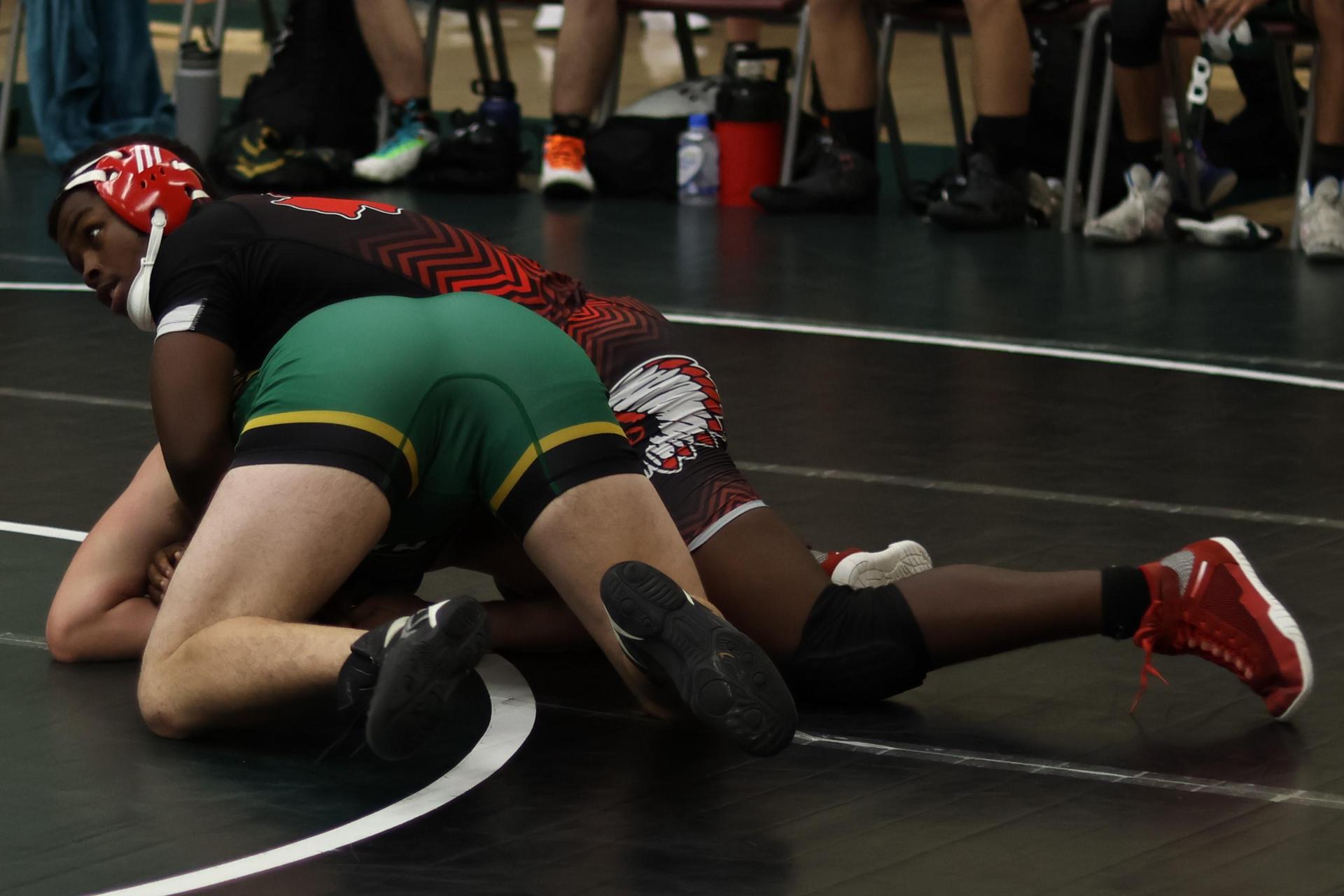 boys wrestling at liberty duals