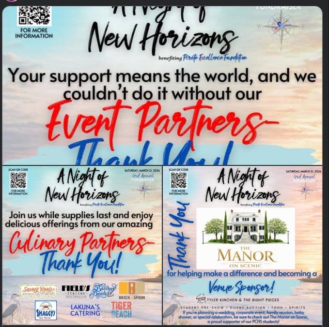 AA Night of New Horizonsis almost here! Join us for an unforgettable evening supporting Pass Christian students while enjoying great food, live music, and a wonderful night of community celebration!