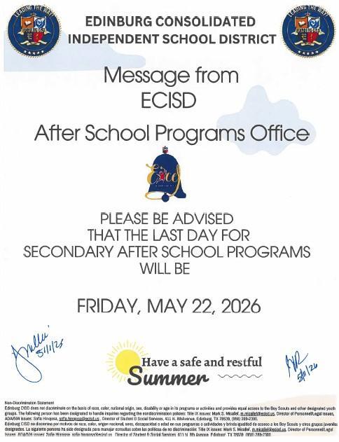 After School Programs Flyer