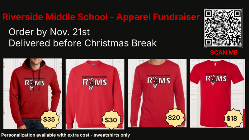 Riverside Rams Apparel sale and QR Code  link