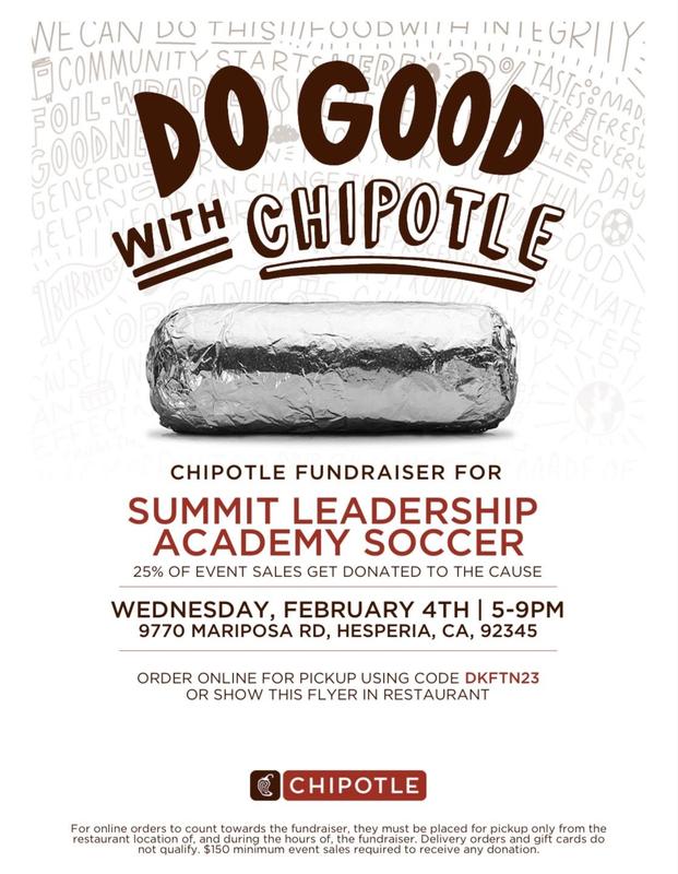 Soccer Chipotle Fundraiser Thumbnail Image