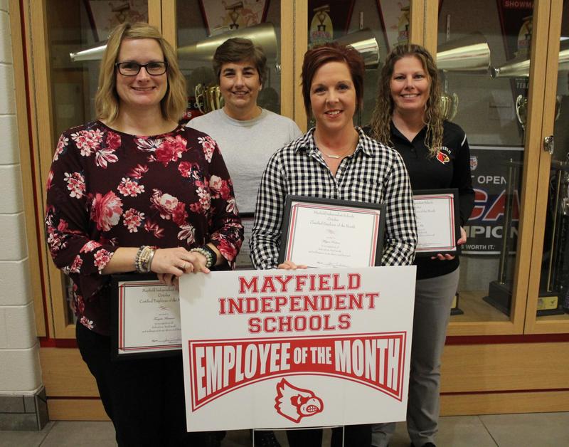 October 2019 Employees of the Month: Tangela Freeman, Megan Roher, Beth Sullivan, and Penny Felts