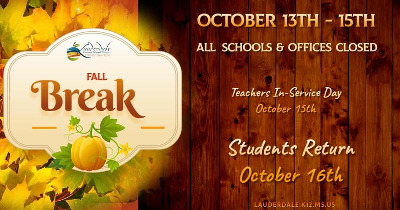 LCSD Fall Break Graphic