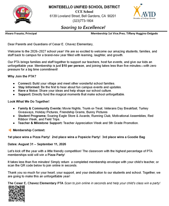 PTA Membership Drive
