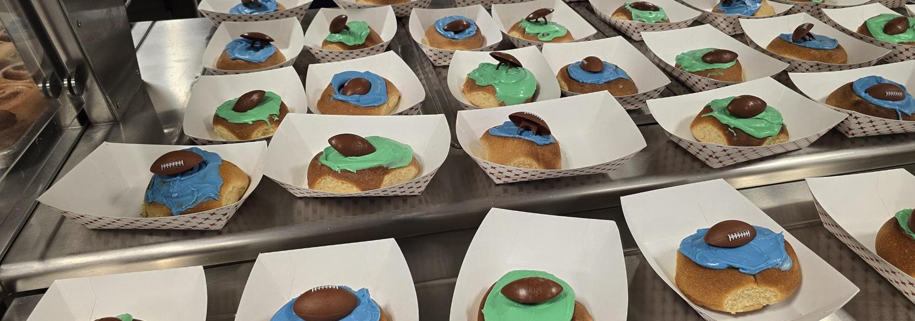 Seahawk cinnamon rolls