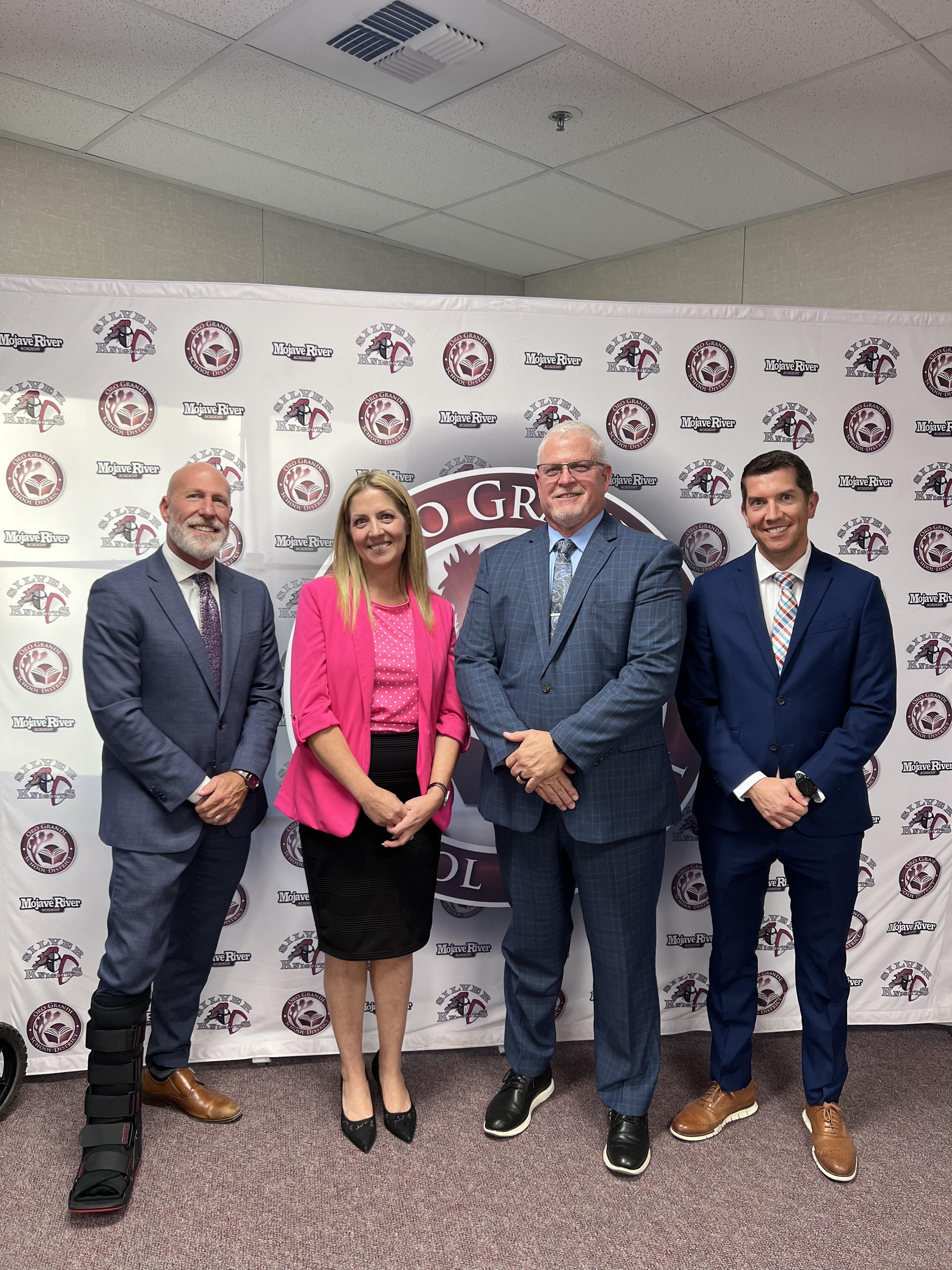 Newly appointed district leaders stand side by side