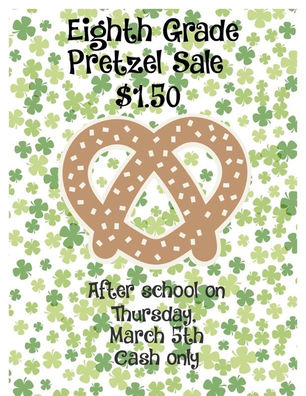 Pretzel Sales Thursday, March 5th Featured Photo