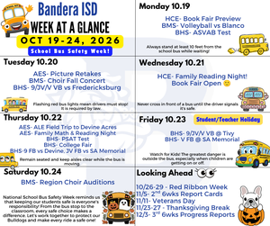 week at a glance
