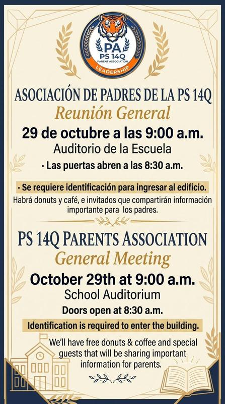 parent association meeting flyer