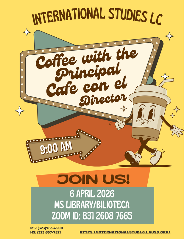 Coffee with the Principal / Cafe con el director