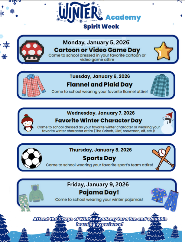 Winter Academy Spirit Day