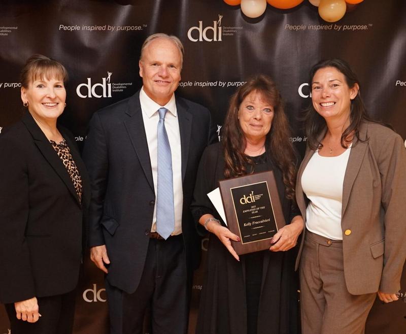 DDI's Employee of the Year;  pictured with DDI CEO, CHRAO and the Board Chairperson