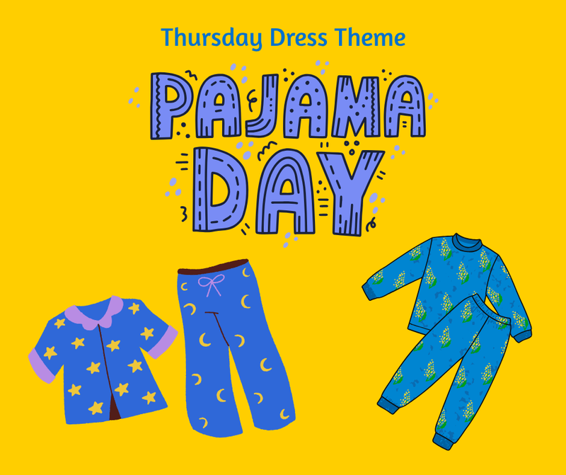 Red Ribbon Week Thursday Dress Theme - 10-30-25 - "Pajama Day"