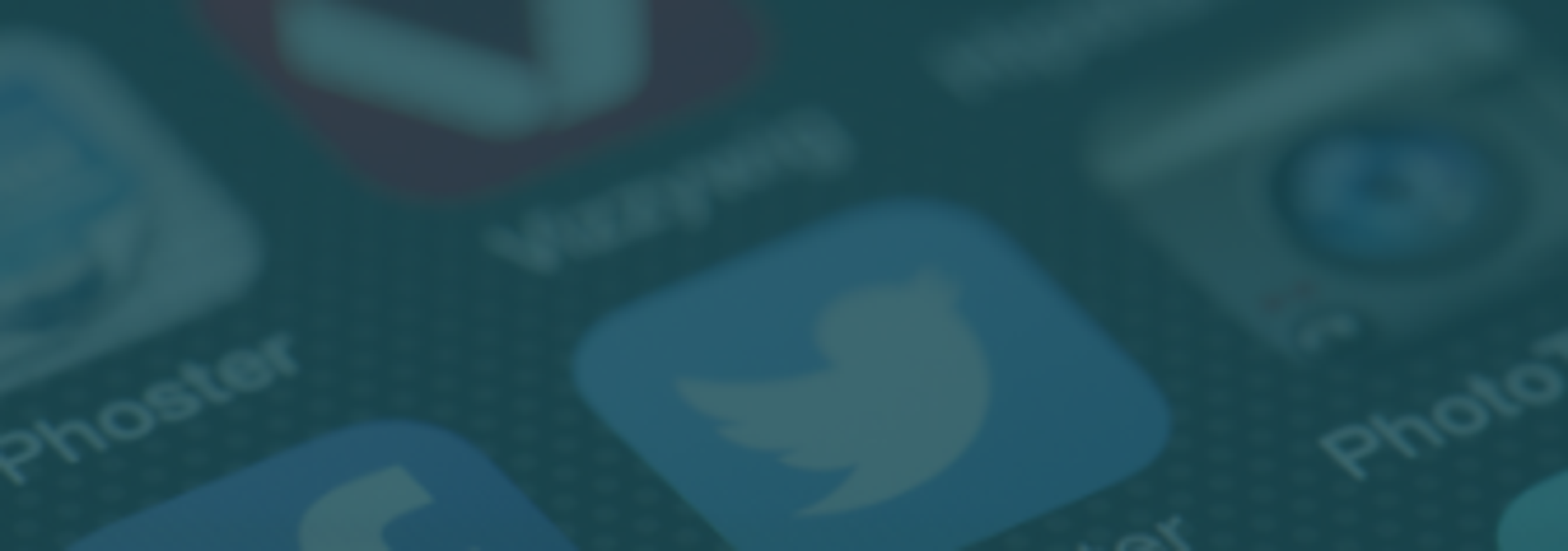 Facebook, twitter and instagram logos
