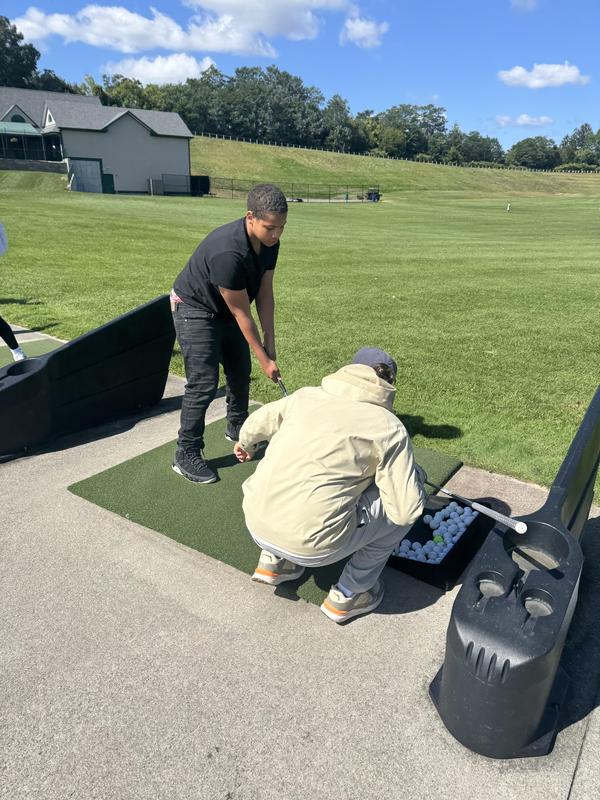On the Golf Range