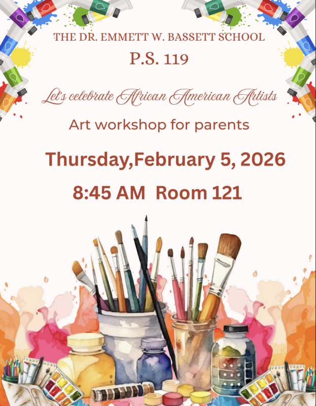 Celebrating African American Artists Through Art Flyer February 2026