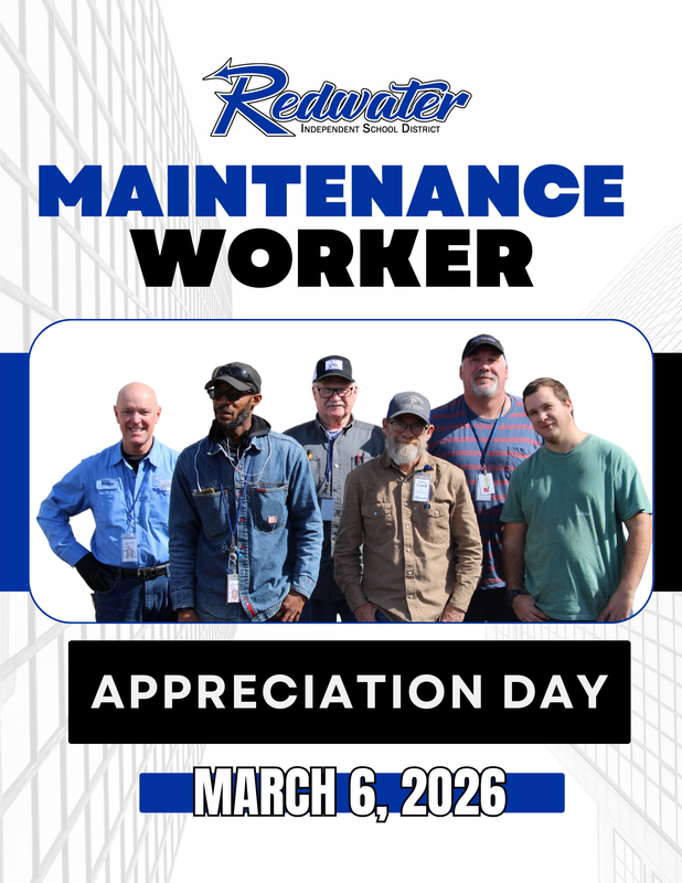 Maintenance Appreciation photo with Redwater's maintenance department.