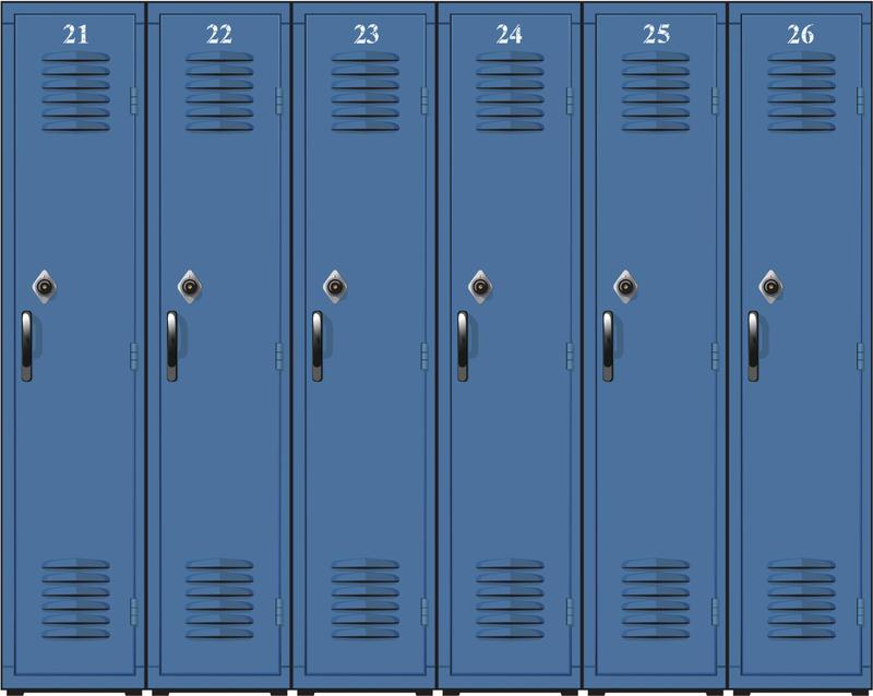 Blue halll lockers