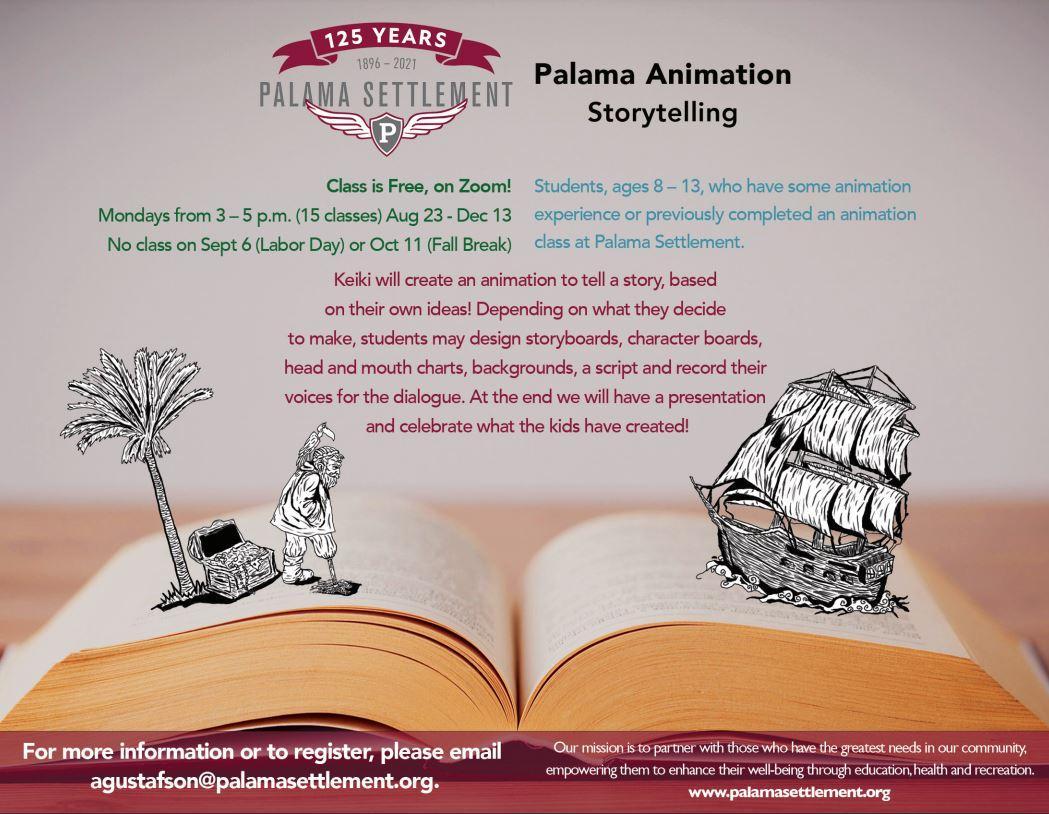 Intermediate Animation Storytelling flier