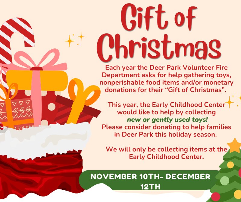 Gift of Christmas bring toys