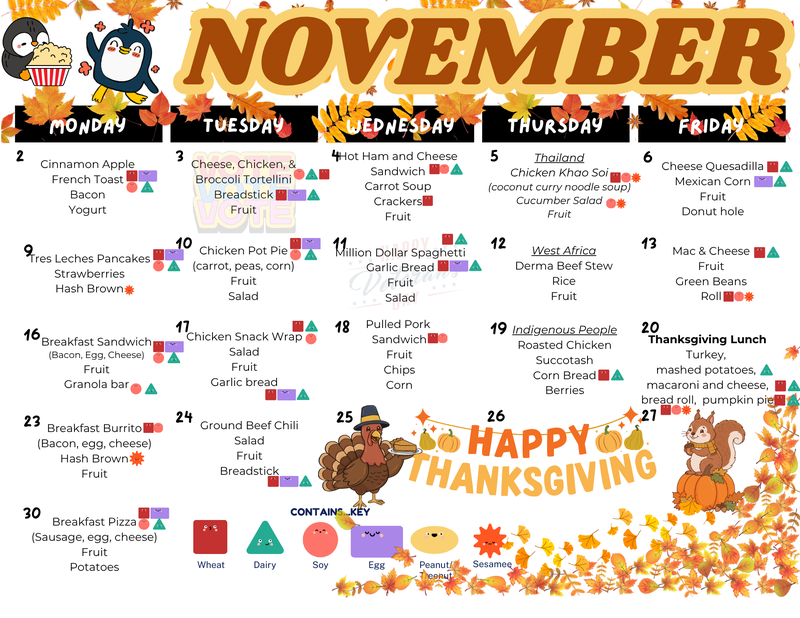 November Menu