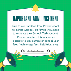 School Cash Announcement