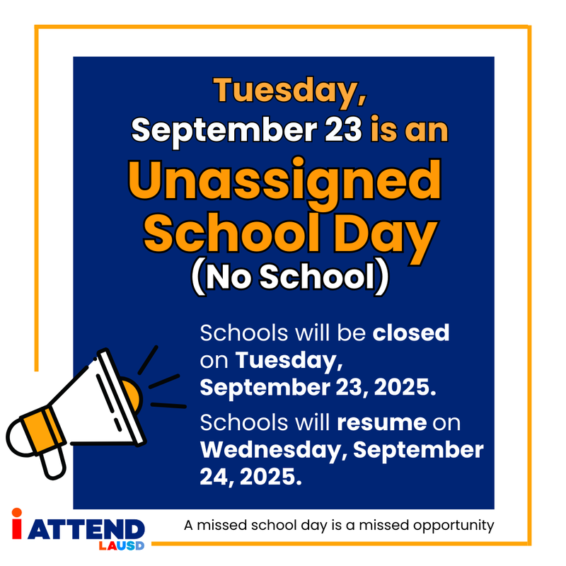 Tuesday September 23 no school flyer
