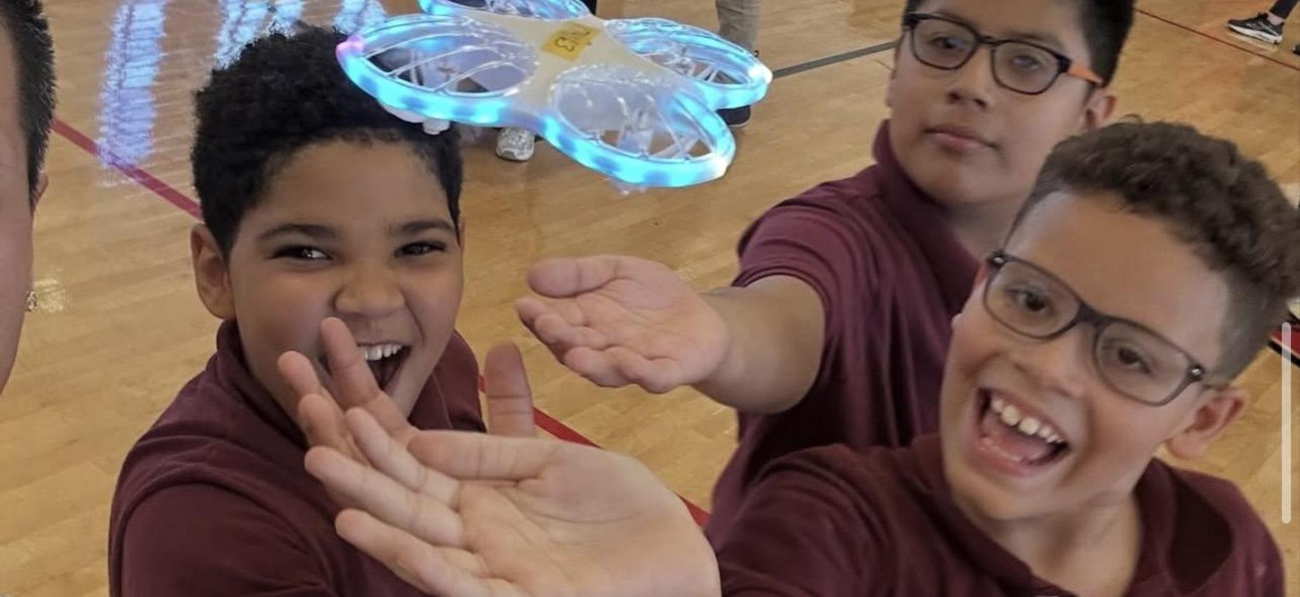 Our students fully enjoying our brand new Drone Club!