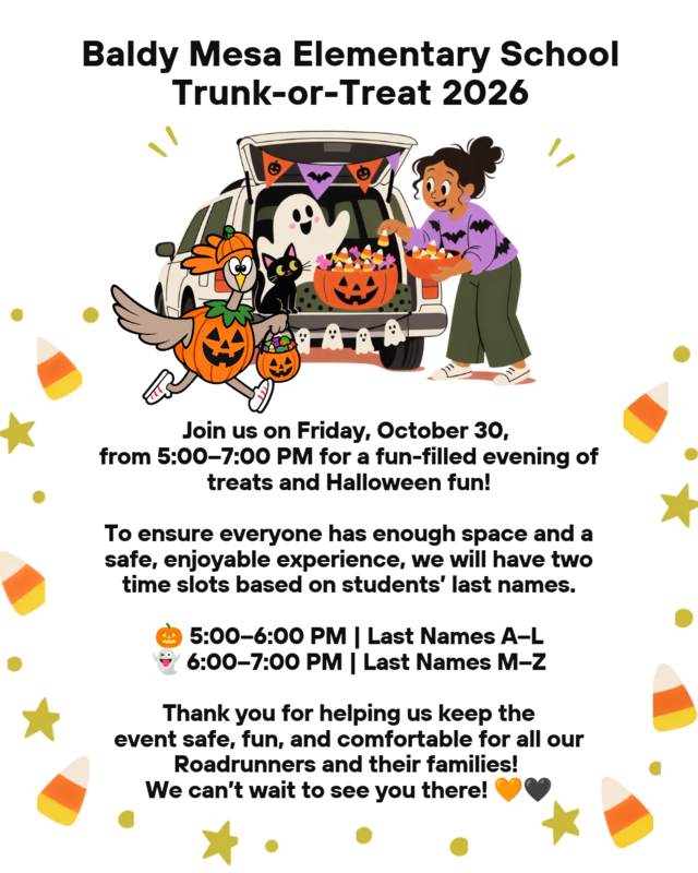 Baldy Mesa Elementary School Trunk-or-Treat 2026 Featured Photo