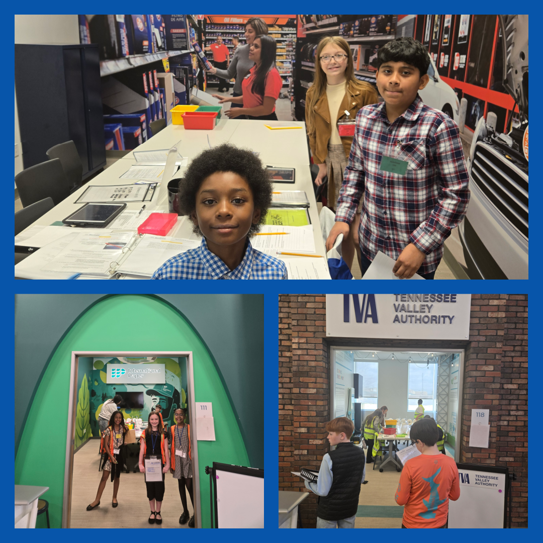 Students work at Ja Biztown in hospital, art settings