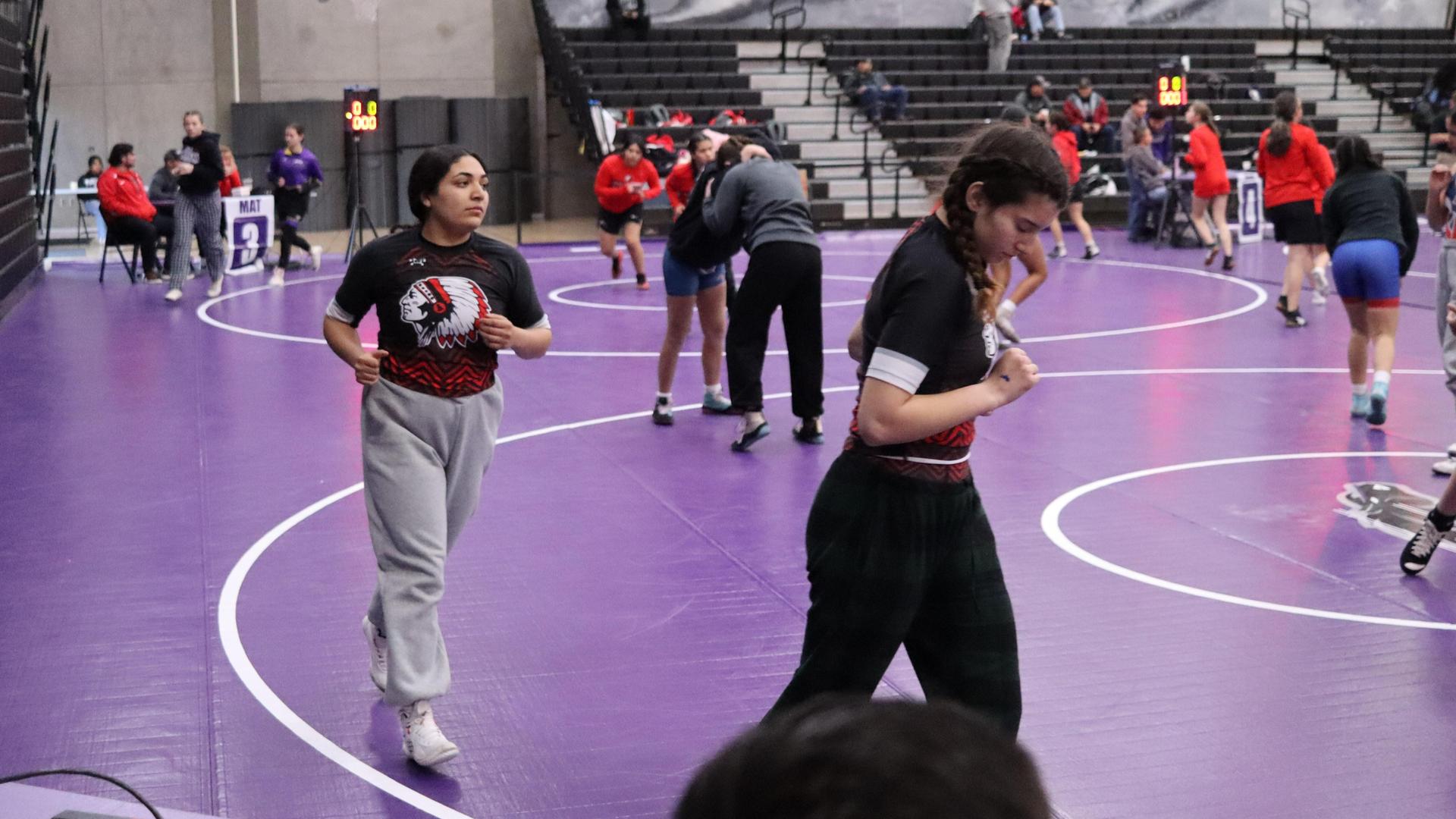 Girls wrestling at madera south