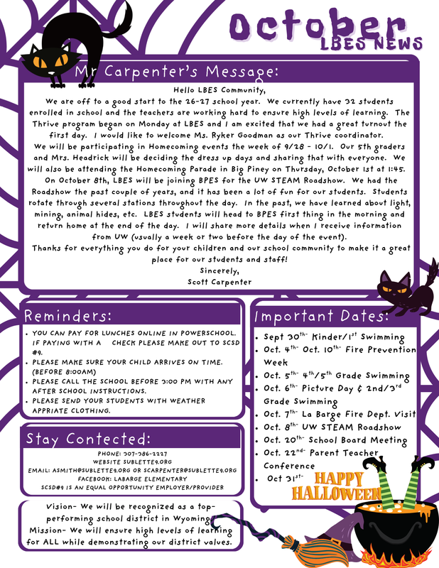 October Newsletter