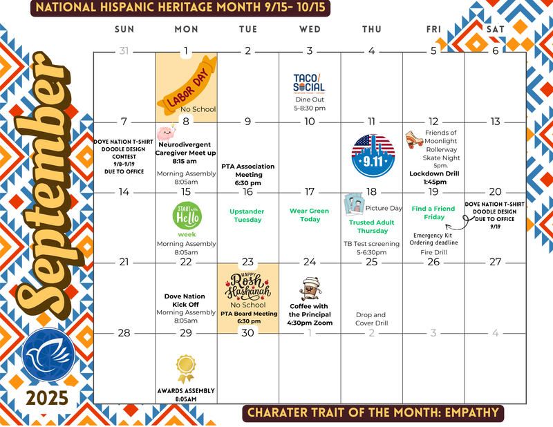 sept. calendar