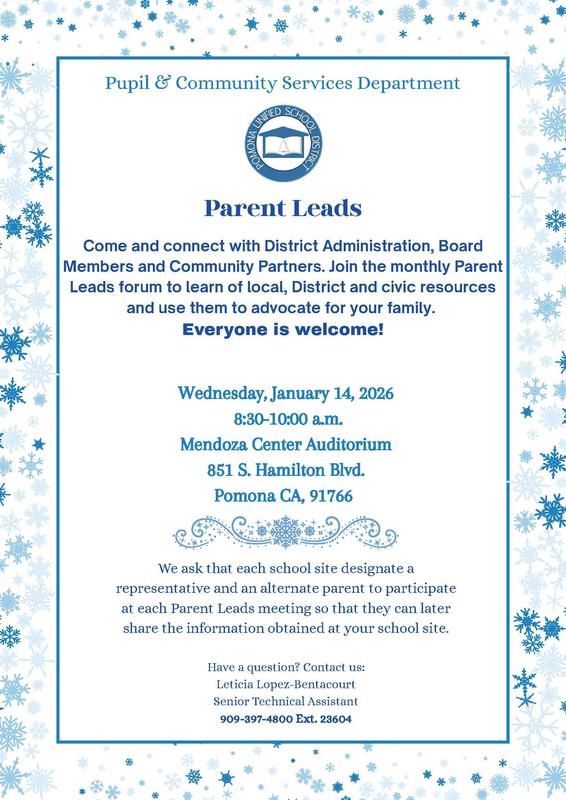 Jan 2026 Parent Leads Meeting
