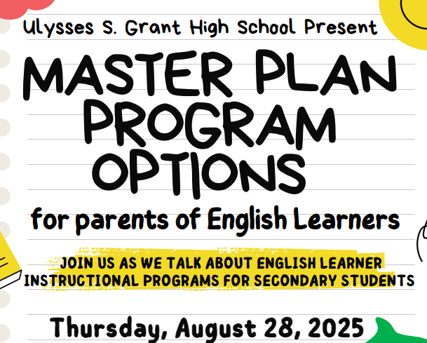 Master Plan Program Options Meeting - Aug. 28, 2025 @ 5 PM