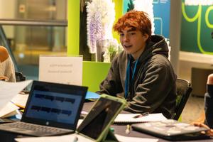 Ketcham at the Student Summit