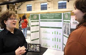 Student presenting thier senior project