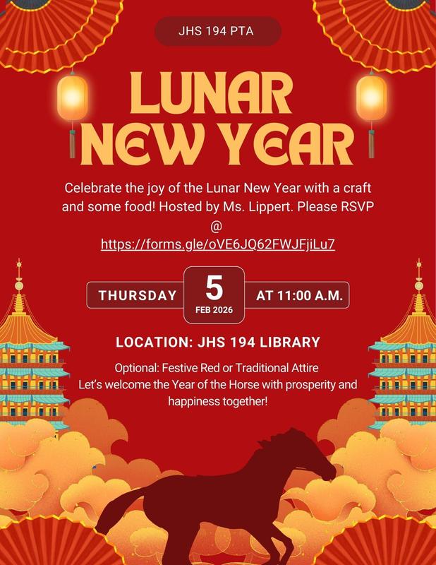 Lunar New Year Celebration 2/5 at 11AM in Library