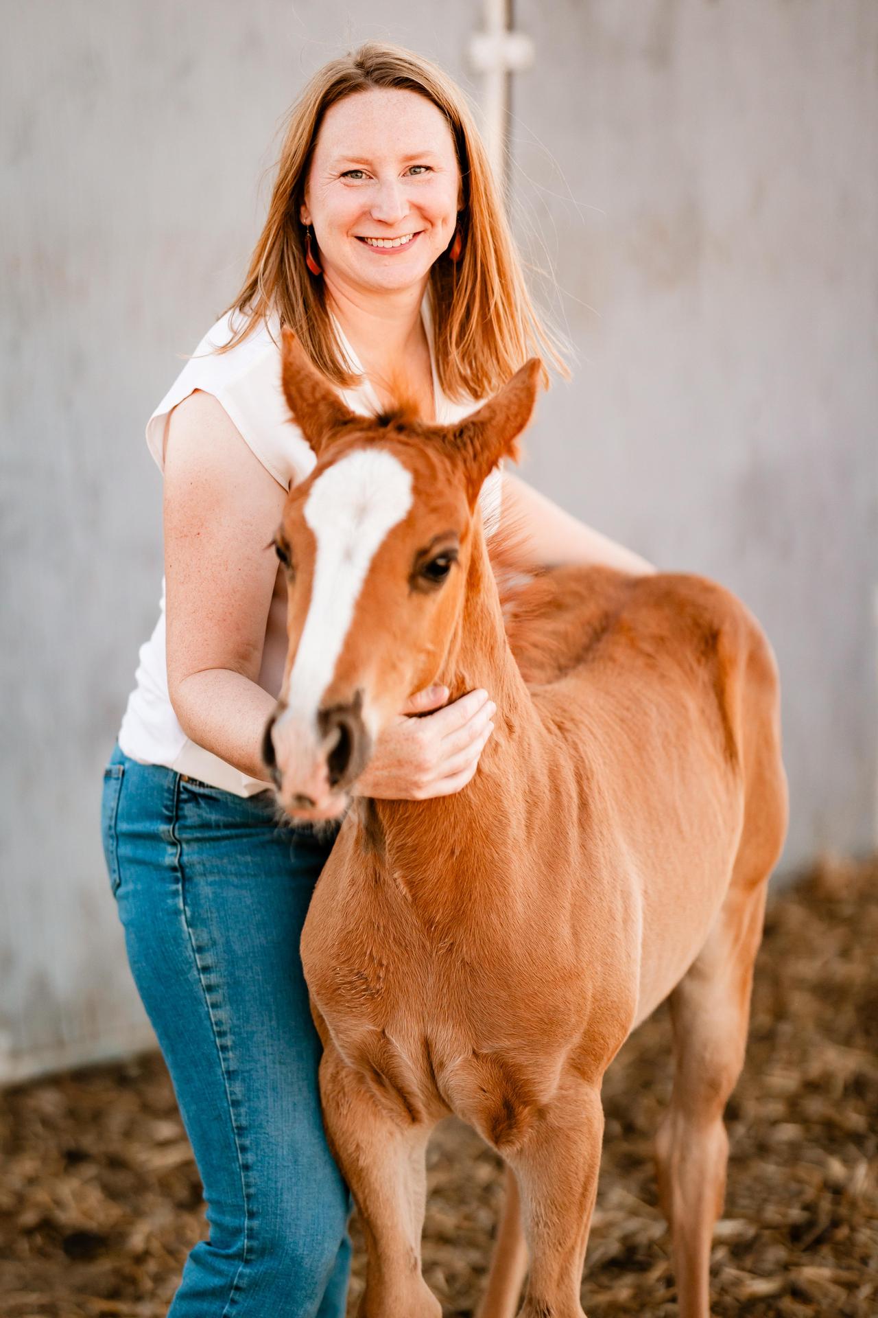Stephanie and Foal