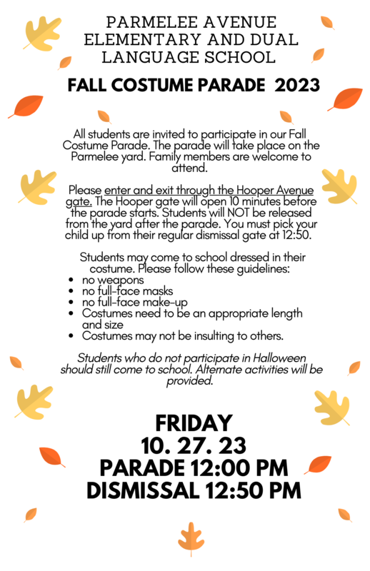 Fall Festive Friday! Parmelee Avenue Elementary and Dual Language School