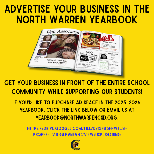 Advertise in our Yearbook!