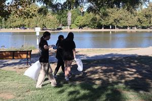 Walking and trashing