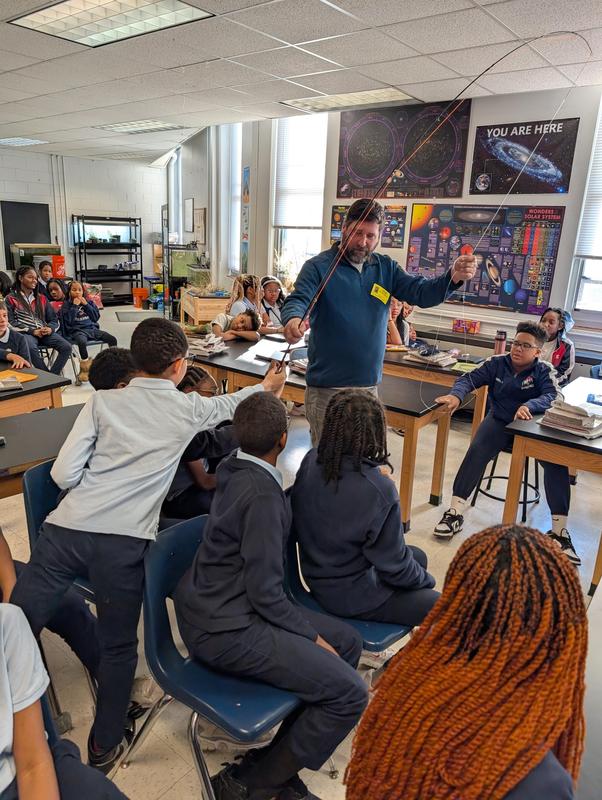 MR River Fishing’s Matthew Robinson Inspires 6th Graders with Rainbow Trout Presentation Featured Photo